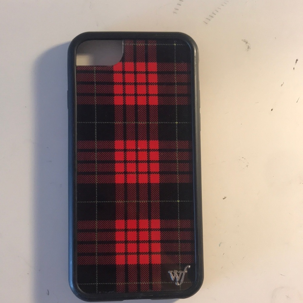 Red Flannel/Plaid iPhone 6/6s/7/8 Wildflower Case